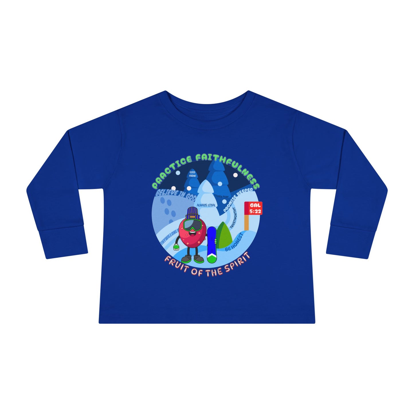 Galatians 5:22 Toddler LS Tee: Faithfulness – Fruit of the Spirit