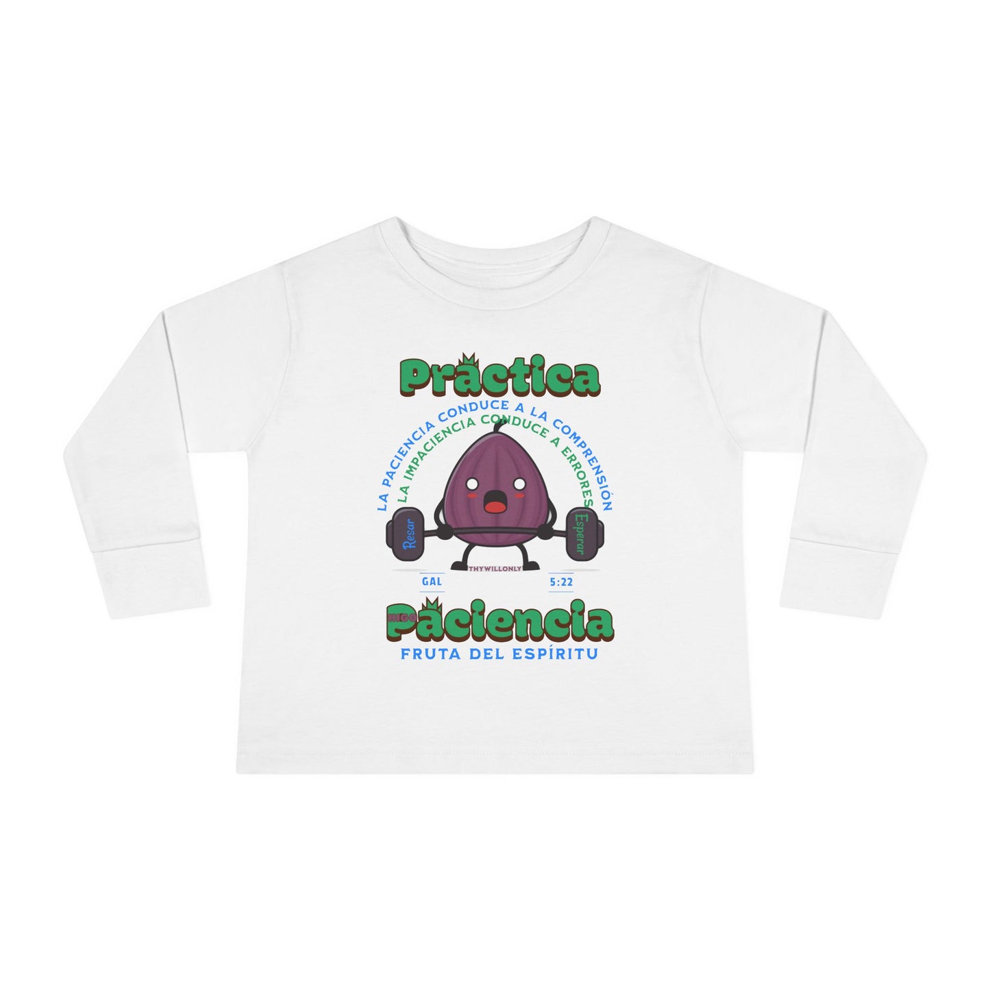 Gálatas 5:22 - Camiseta para Niños: Paciencia – Fruto del Espíritu