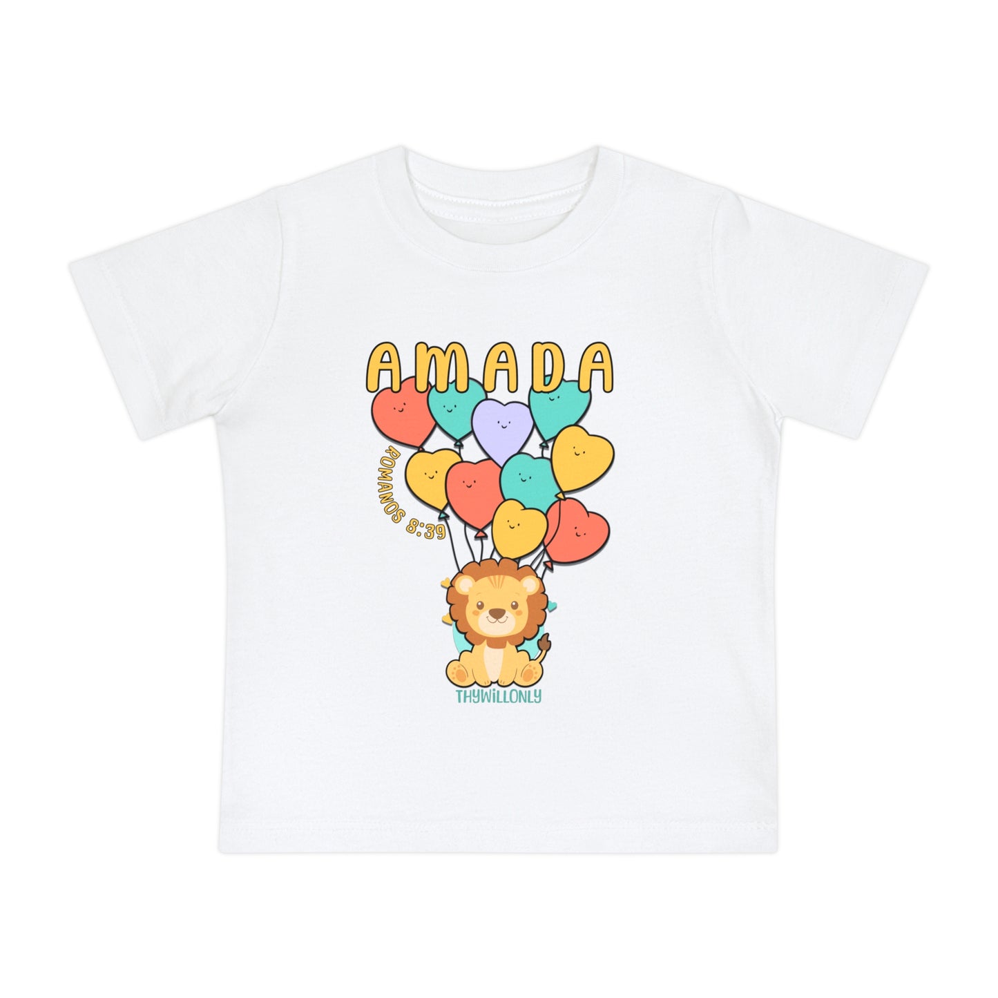 Romanos 8:38 - Camiseta para Bebé Amada