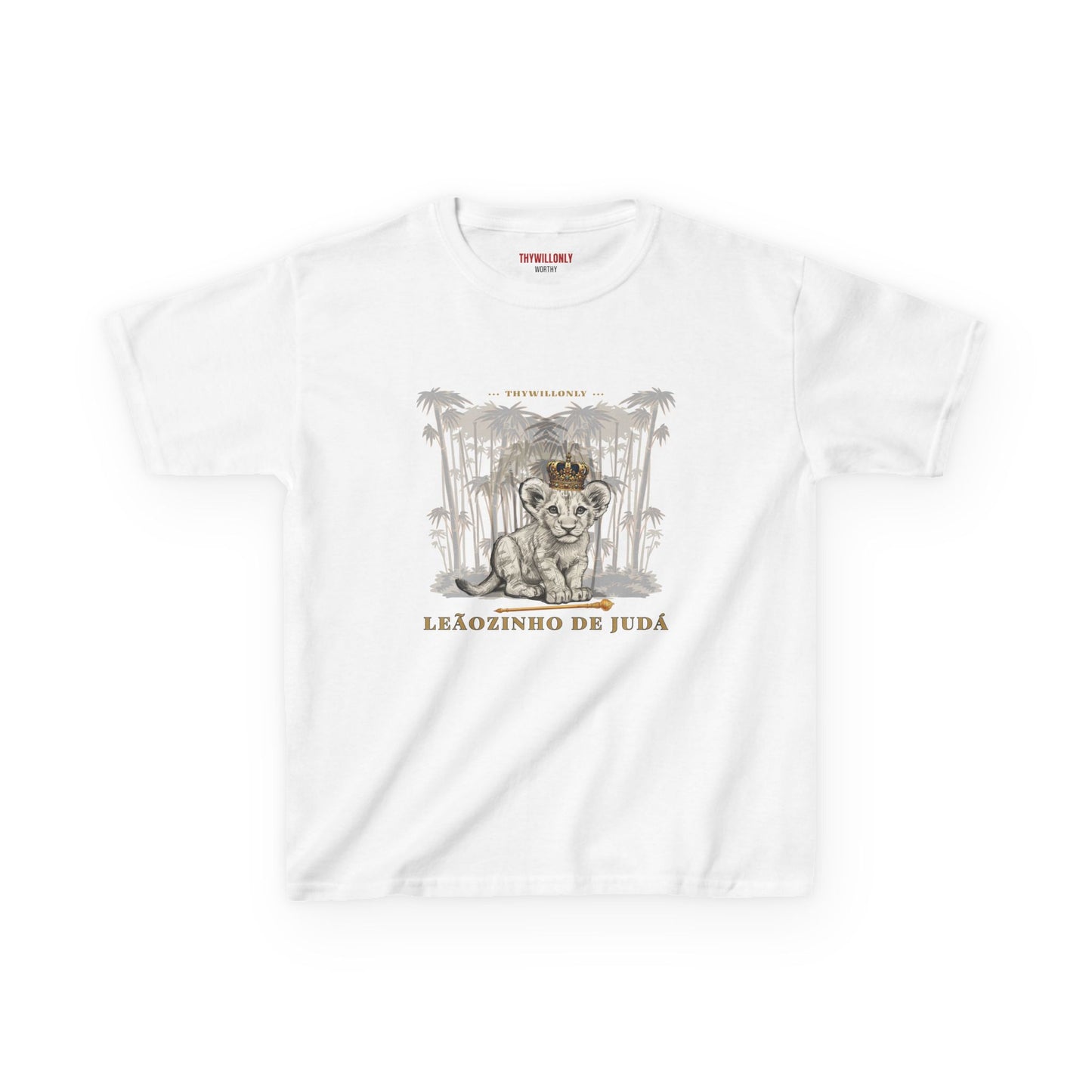 Gênesis 49:9–10 - Camiseta Juvenil: Leãozinho de Judá