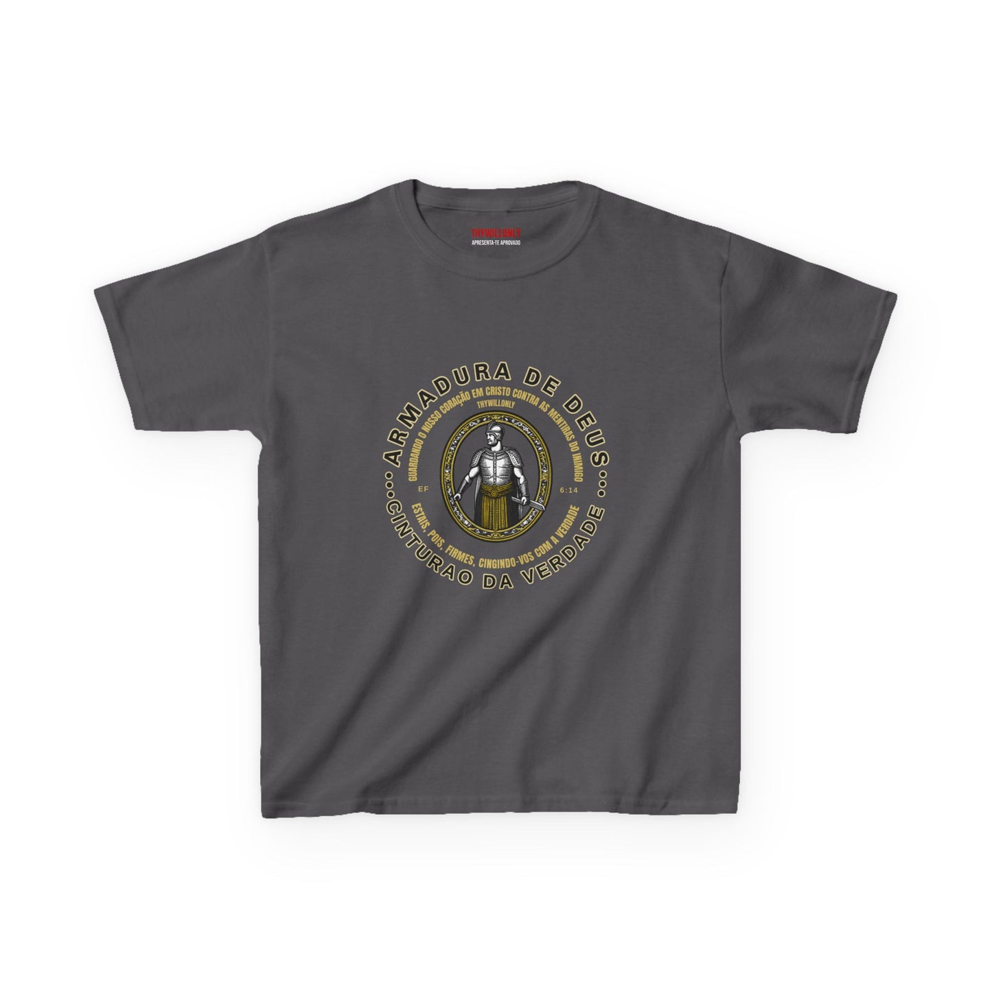 Camiseta Juvenil de Efésios 6:14: Cinto da Verdade – Armadura de Deus