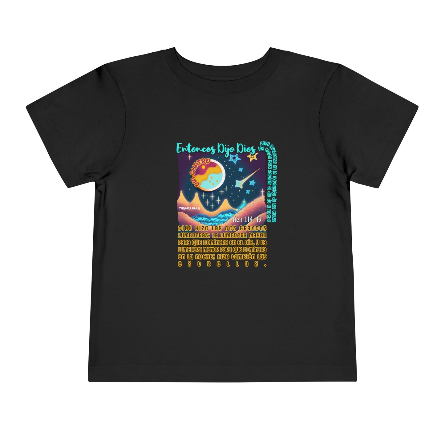 Día 4 de la Creación - Camiseta Infantil: Luces en los Cielos