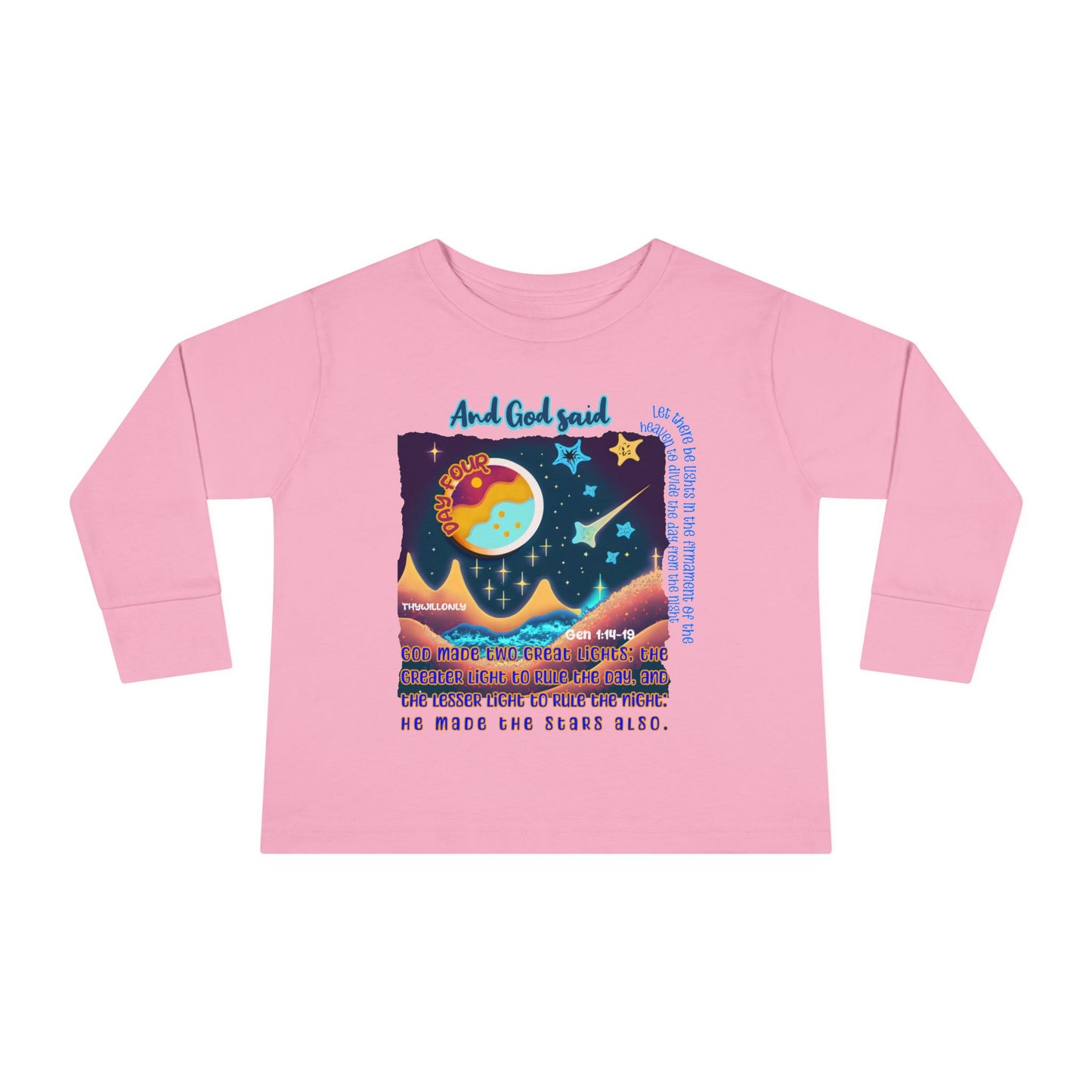 Creation Day 4 Toddler LS Tee: Lights in the Heavens