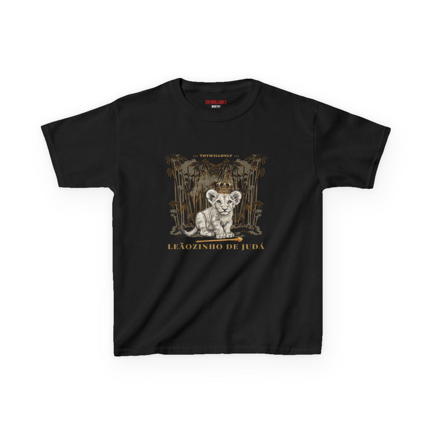Gênesis 49:9–10 - Camiseta Juvenil: Leãozinho de Judá