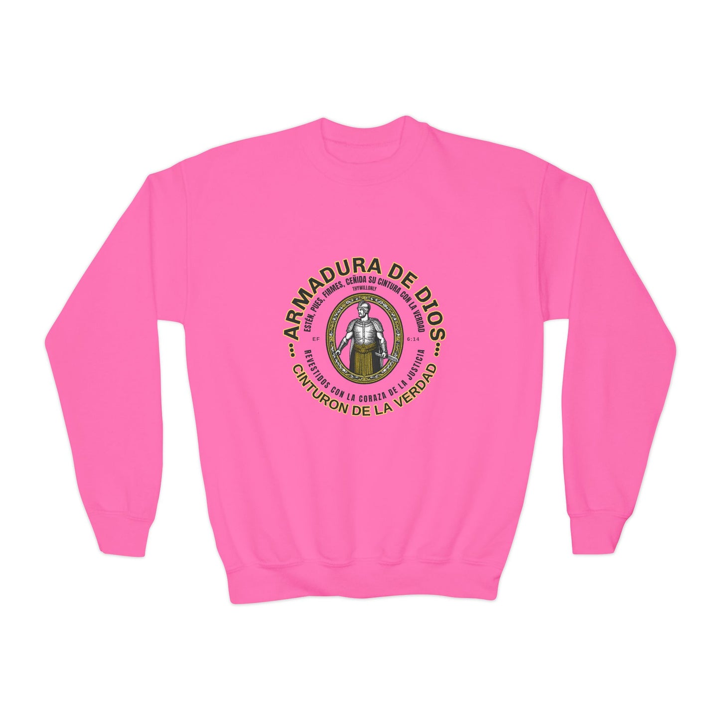 Efesios 6:14 – Sudadera Juvenil : Cinturón de la Verdad – Armadura de Dios