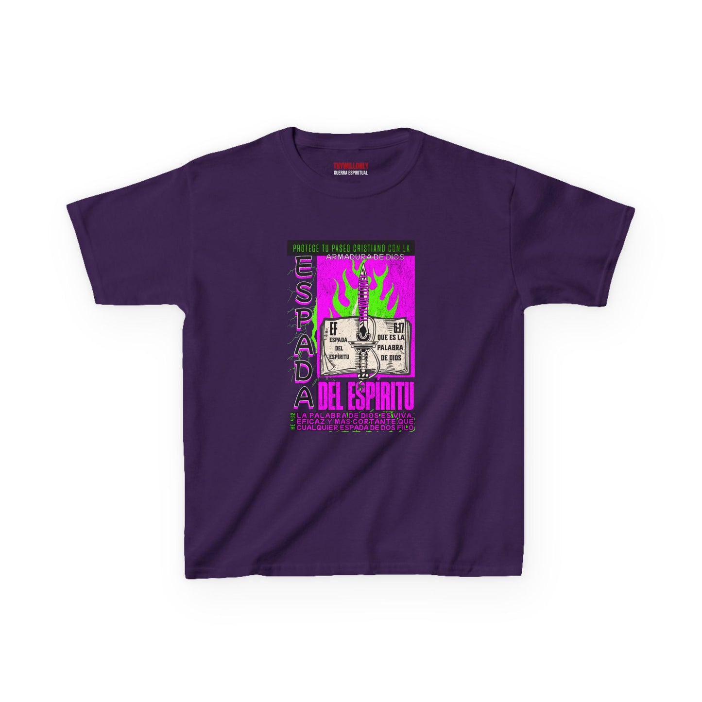 Efesios 6:17 - Camiseta Juvenil: Espada del Espíritu – Armadura de Dios