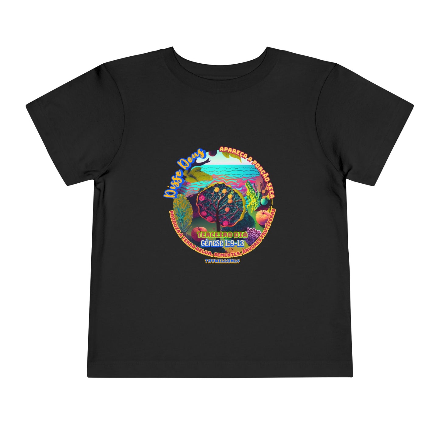 Camiseta Infantil – Dia 3 da Criação: Terra, Mares e Vida