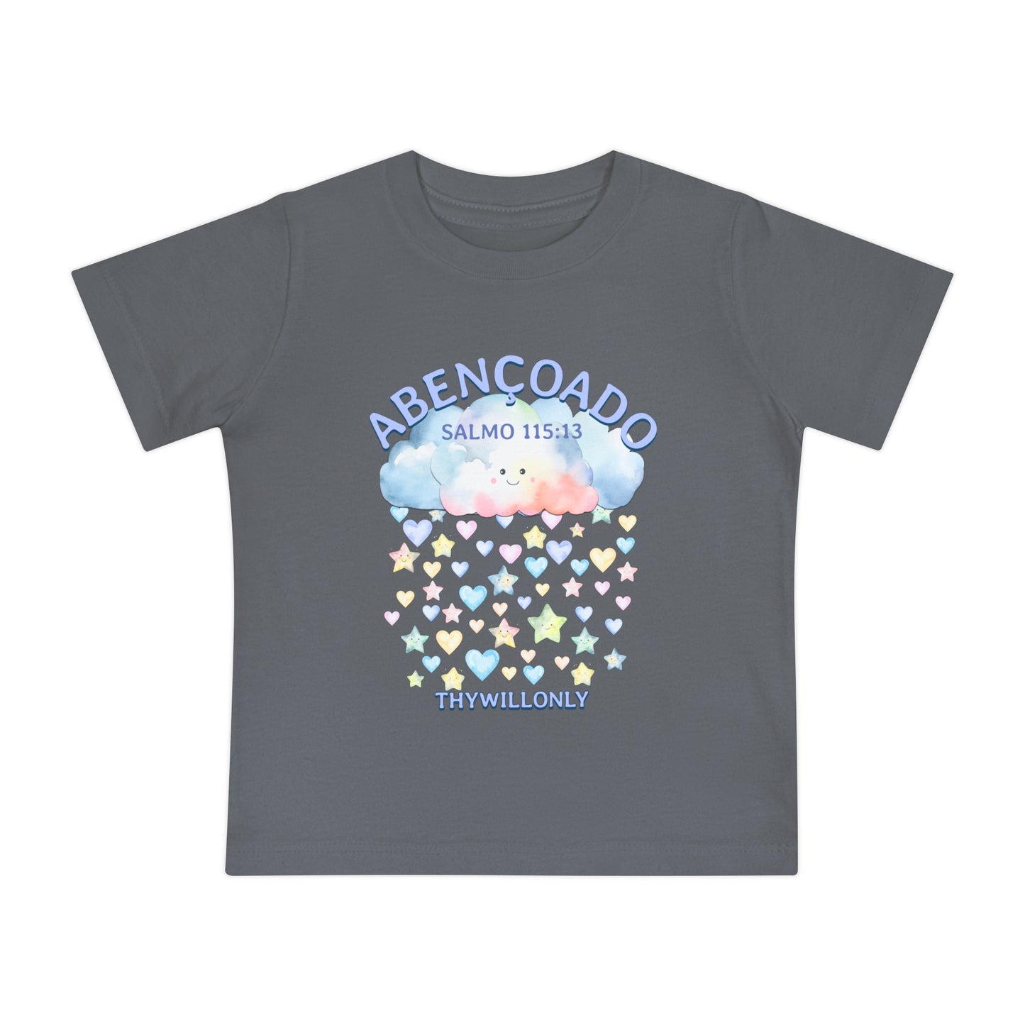 Salmo 115:13 - Camiseta de Bebê Abençoado
