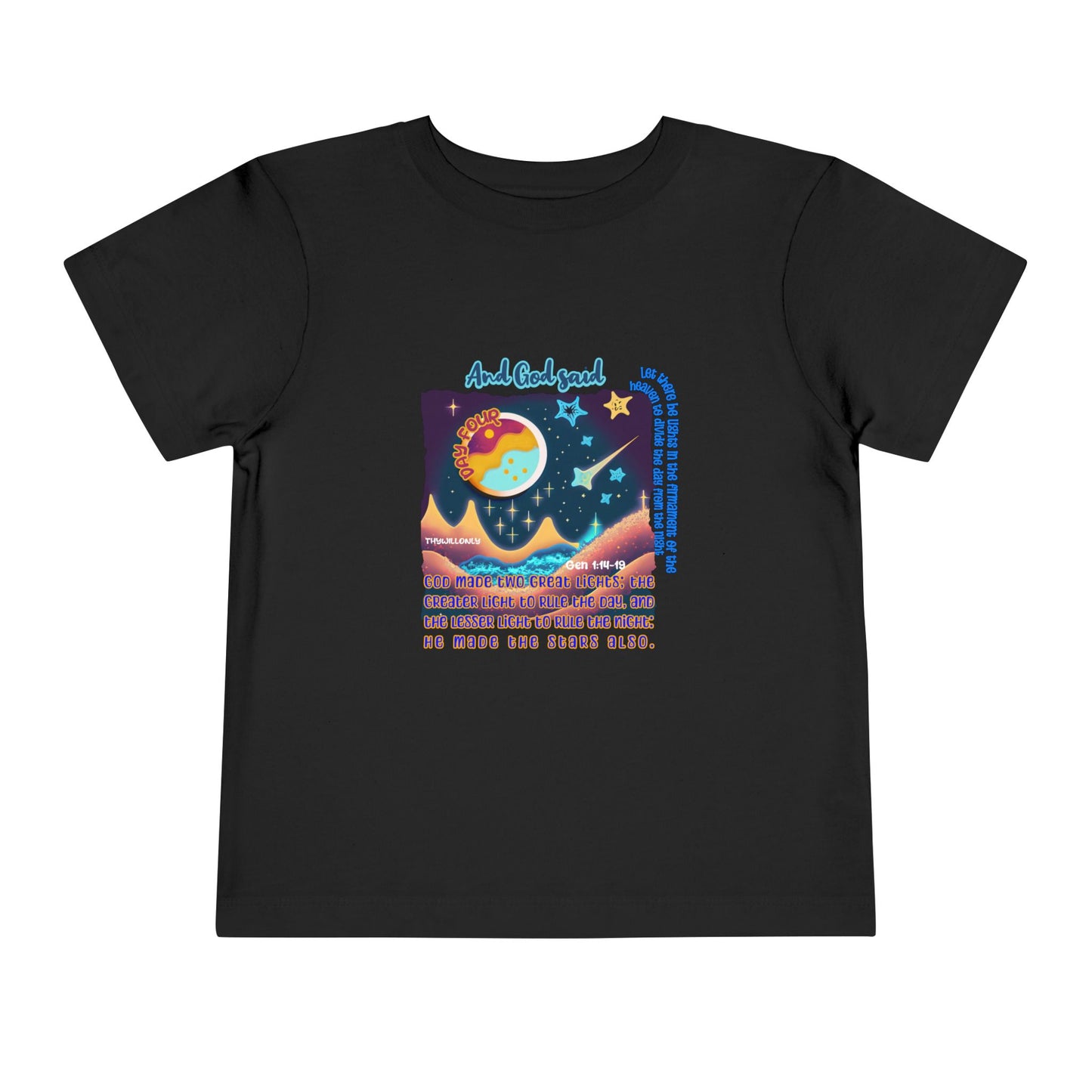 Creation Day 4 Toddler Tee: Lights in the Heavens