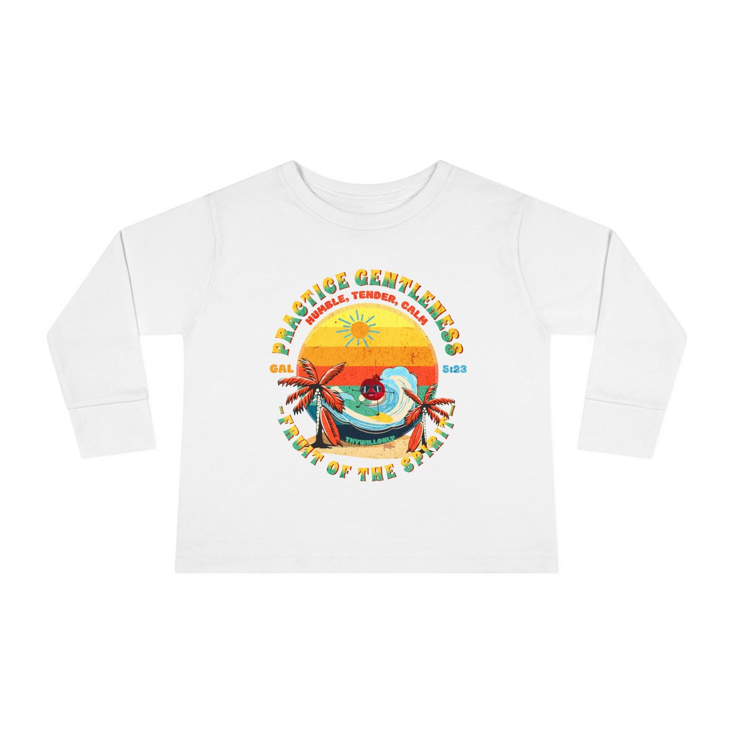 Galatians 5:23 Toddler LS Tee: Gentleness โ Fruit of the Spirit