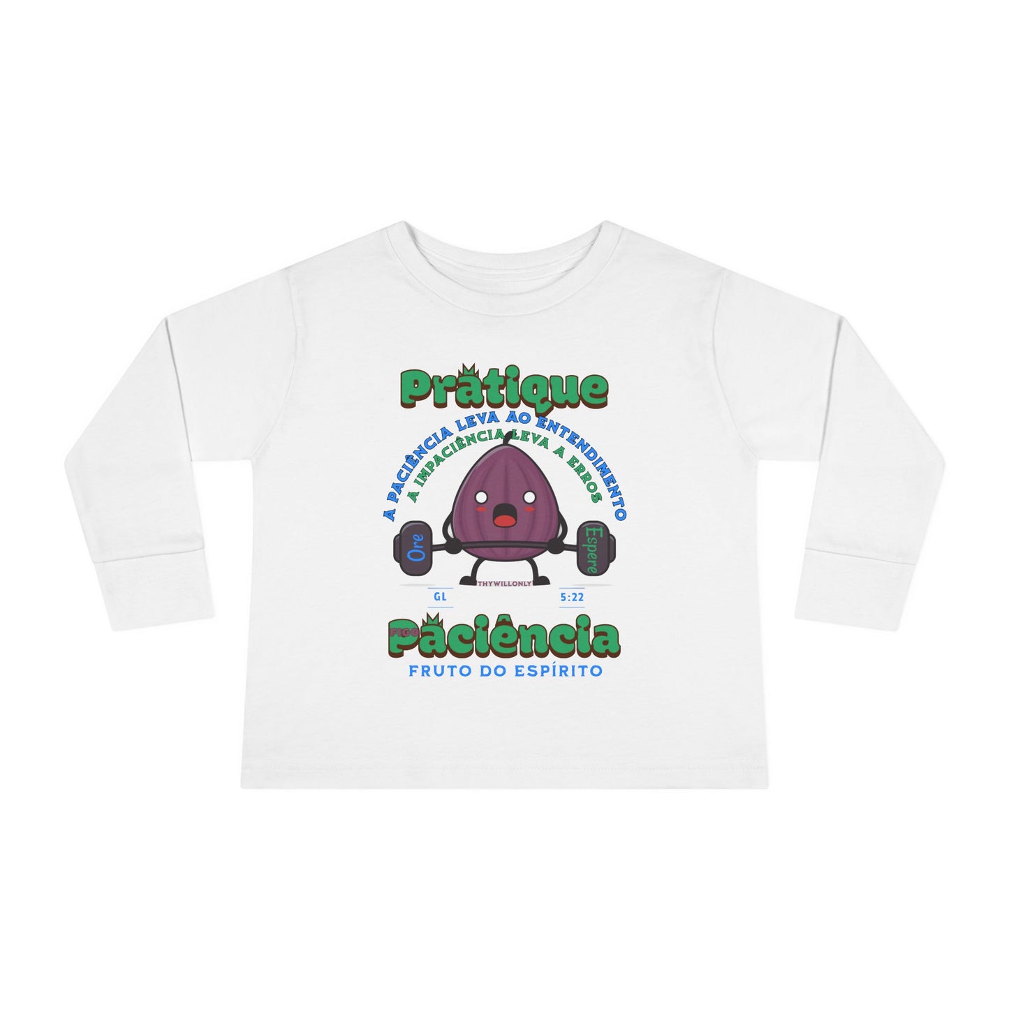 Gálatas 5:22 Camiseta Infantil: Paciência – Fruto do Espírito
