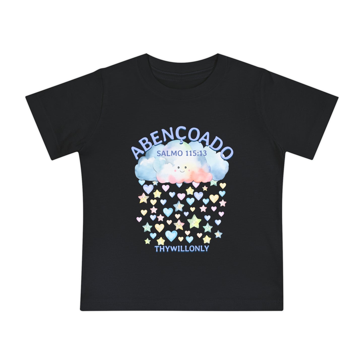 Salmo 115:13 - Camiseta de Bebê Abençoado