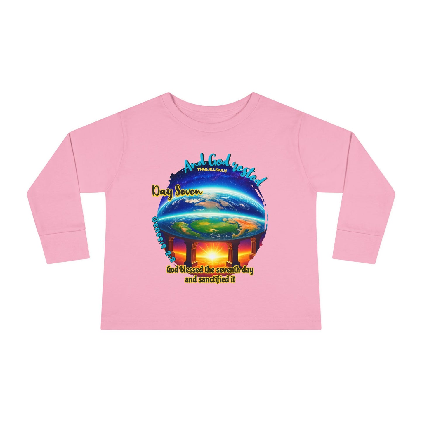 Creation Day 7 Toddler LS Tee – God Rested