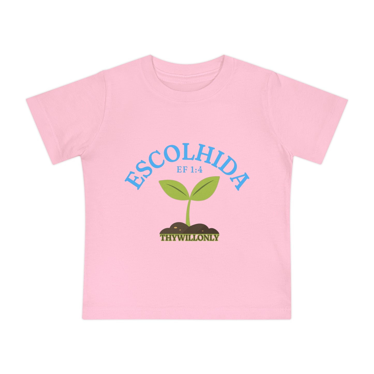 Efésios 1:4 - Camiseta de Bebê Escolhida