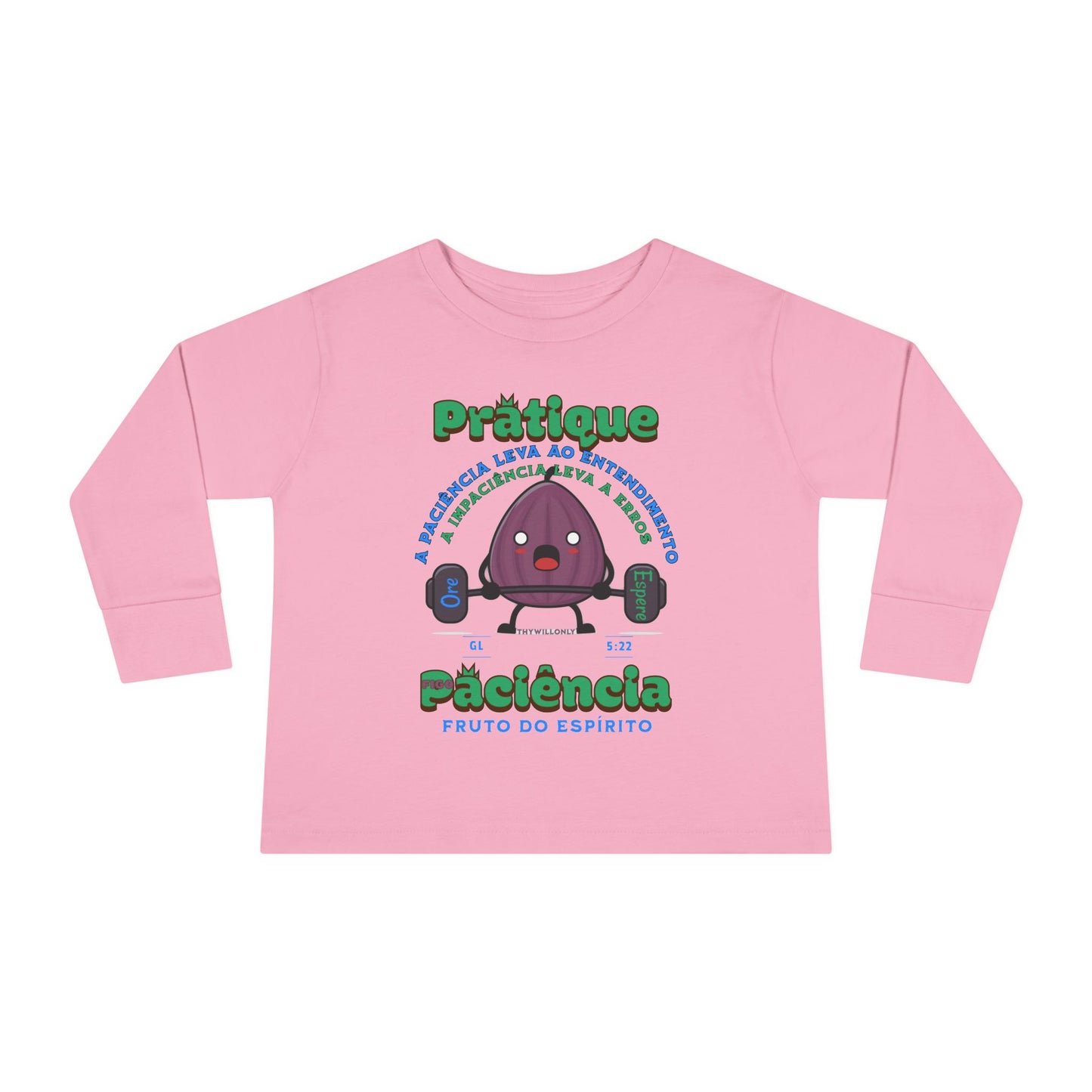 Gálatas 5:22 Camiseta Infantil: Paciência – Fruto do Espírito