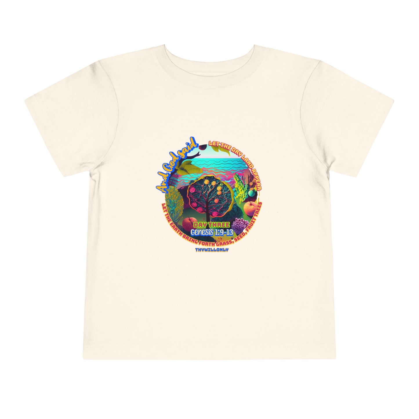 Creation Day 3 Toddler Tee: Land, Seas & Life