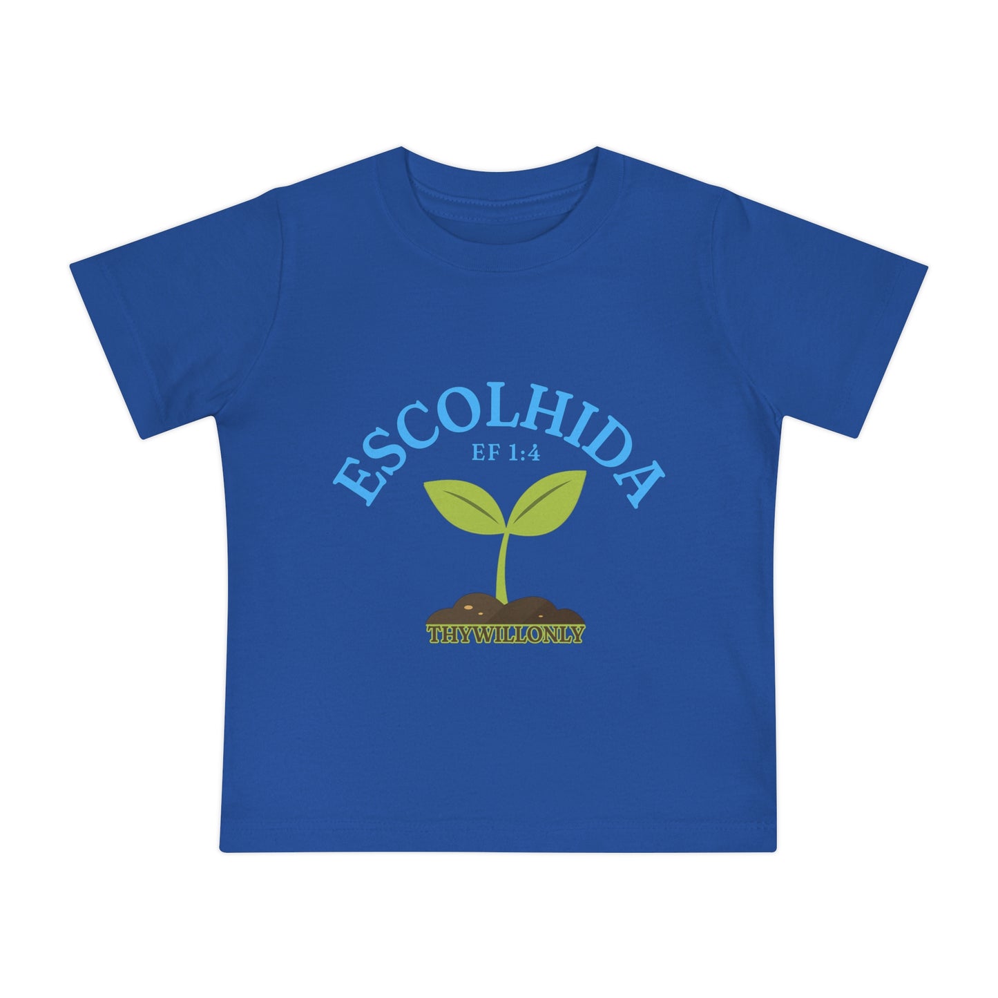 Efésios 1:4 - Camiseta de Bebê Escolhida