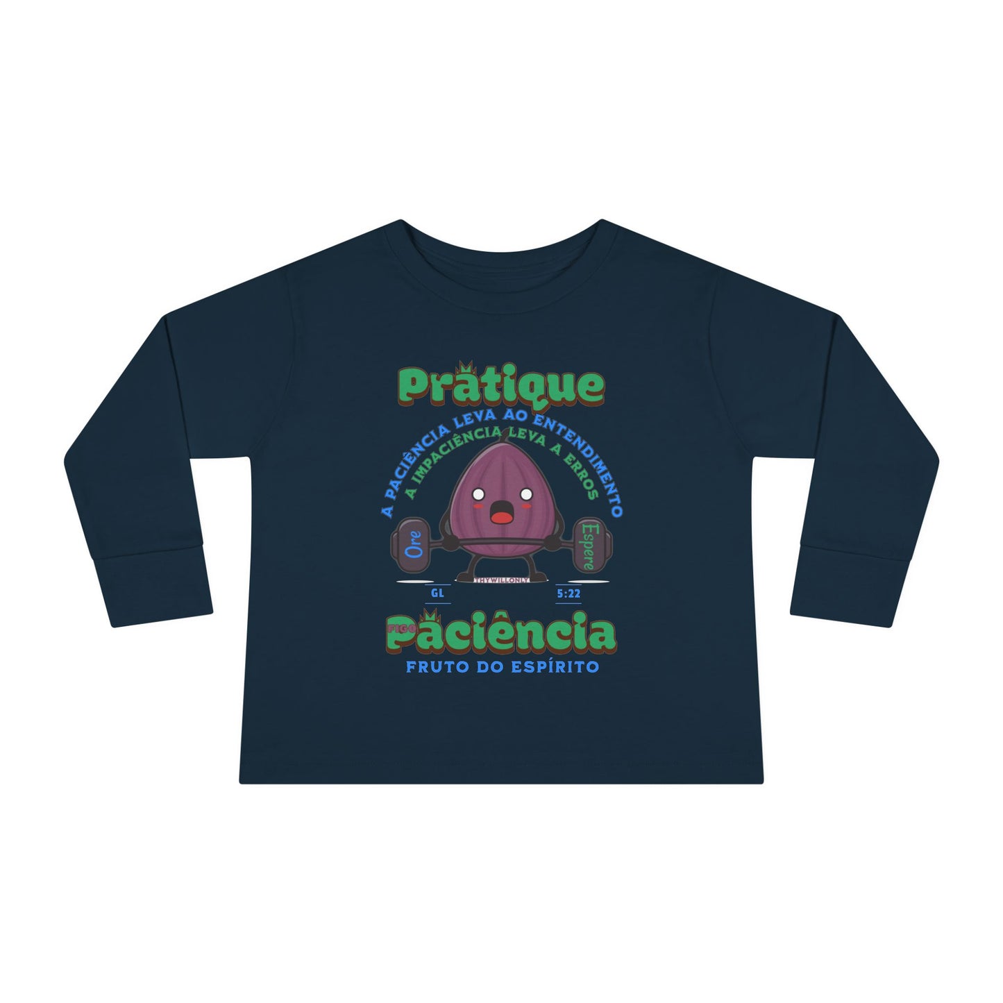 Gálatas 5:22 Camiseta Infantil: Paciência – Fruto do Espírito