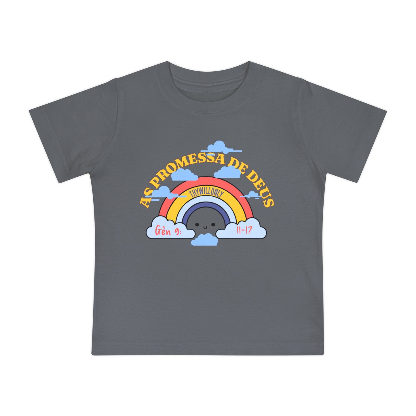 Gênesis 9:11–17 - Camiseta de Bebê A Promessa de Deus