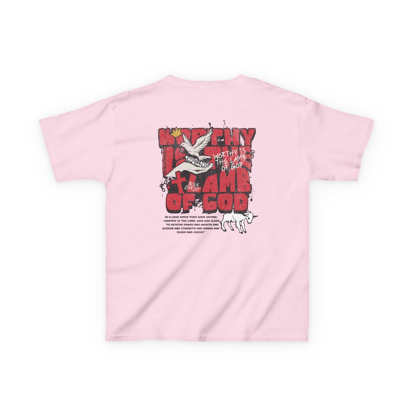 Revelation 5:12 Kids Tee β Worthy Is the Lamb