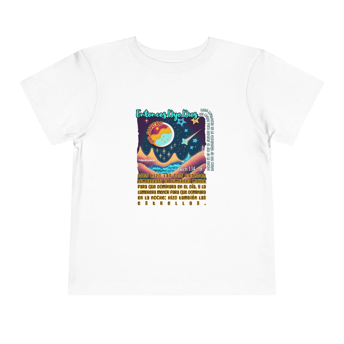 Día 4 de la Creación - Camiseta Infantil: Luces en los Cielos