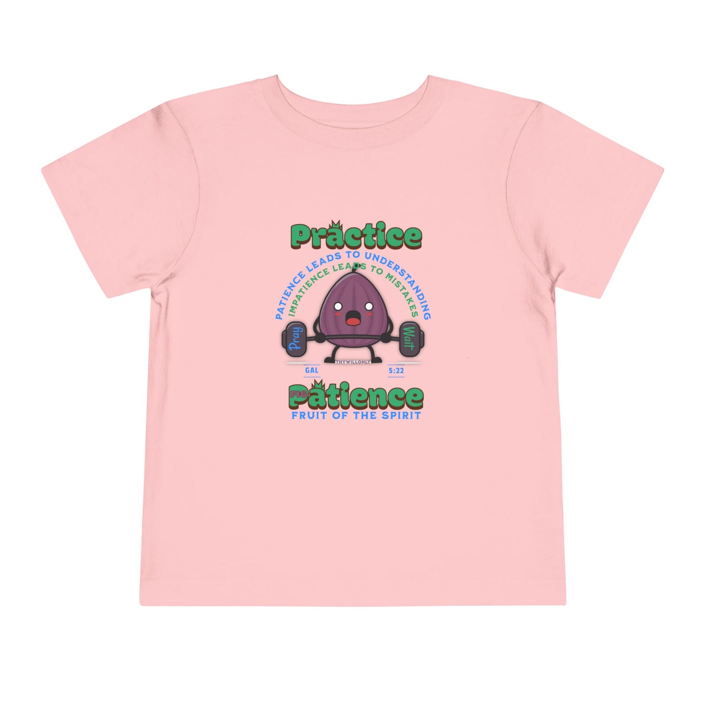 Galatians 5:22 Toddler Tee: Patience – Fruit of the Spirit