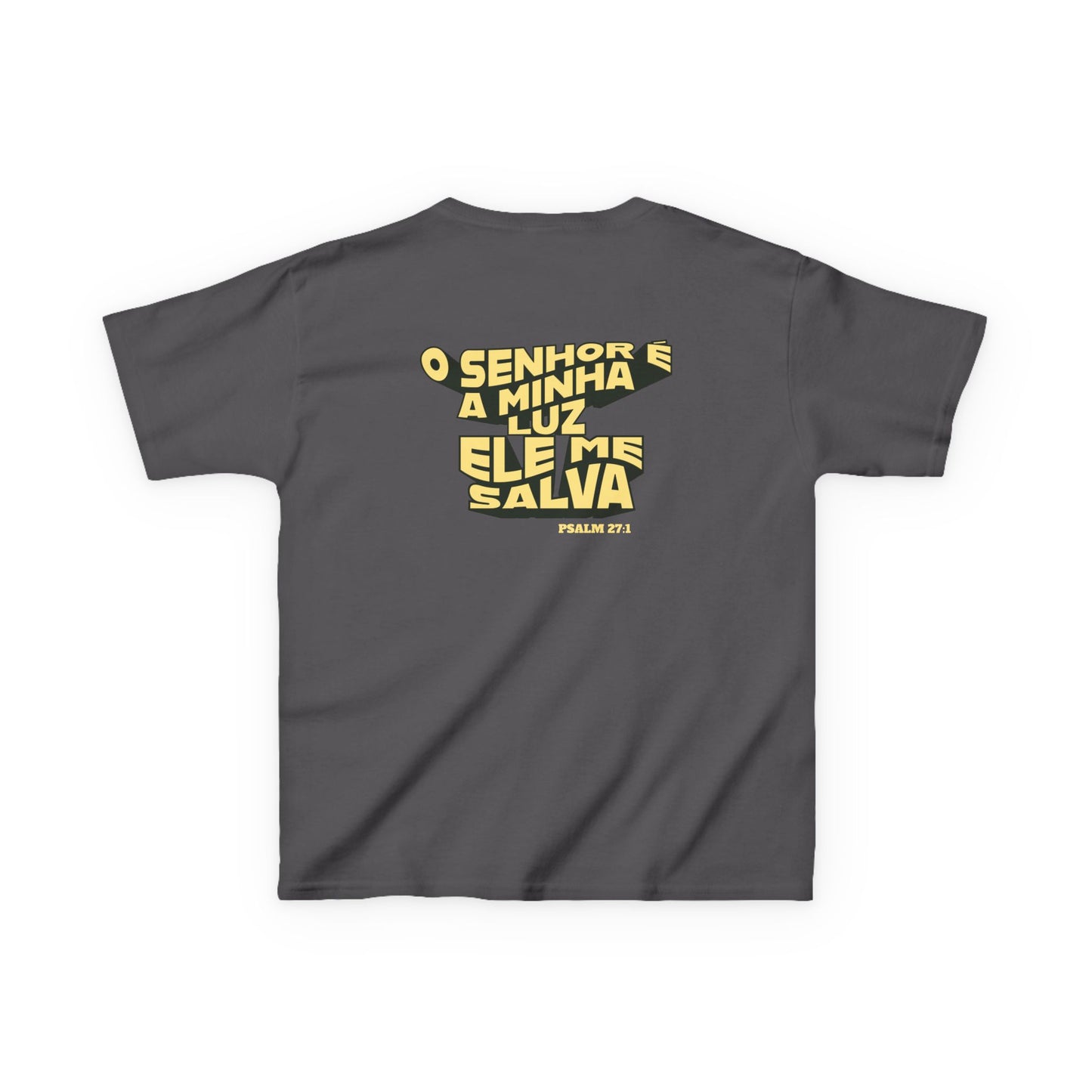 Camiseta Infantil Salmo 27:1 – O Senhor é a Minha Luz
