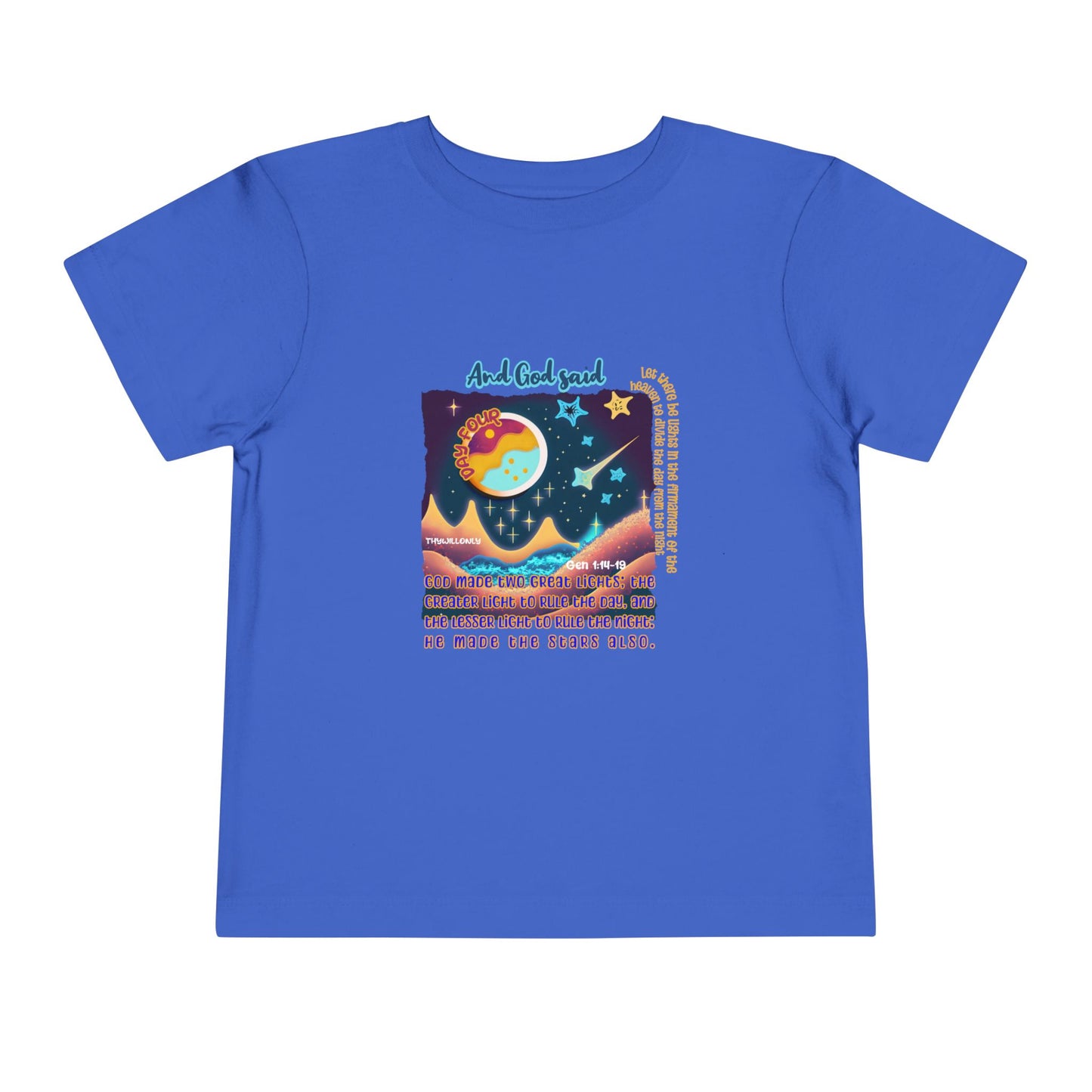 Creation Day 4 Toddler Tee: Lights in the Heavens
