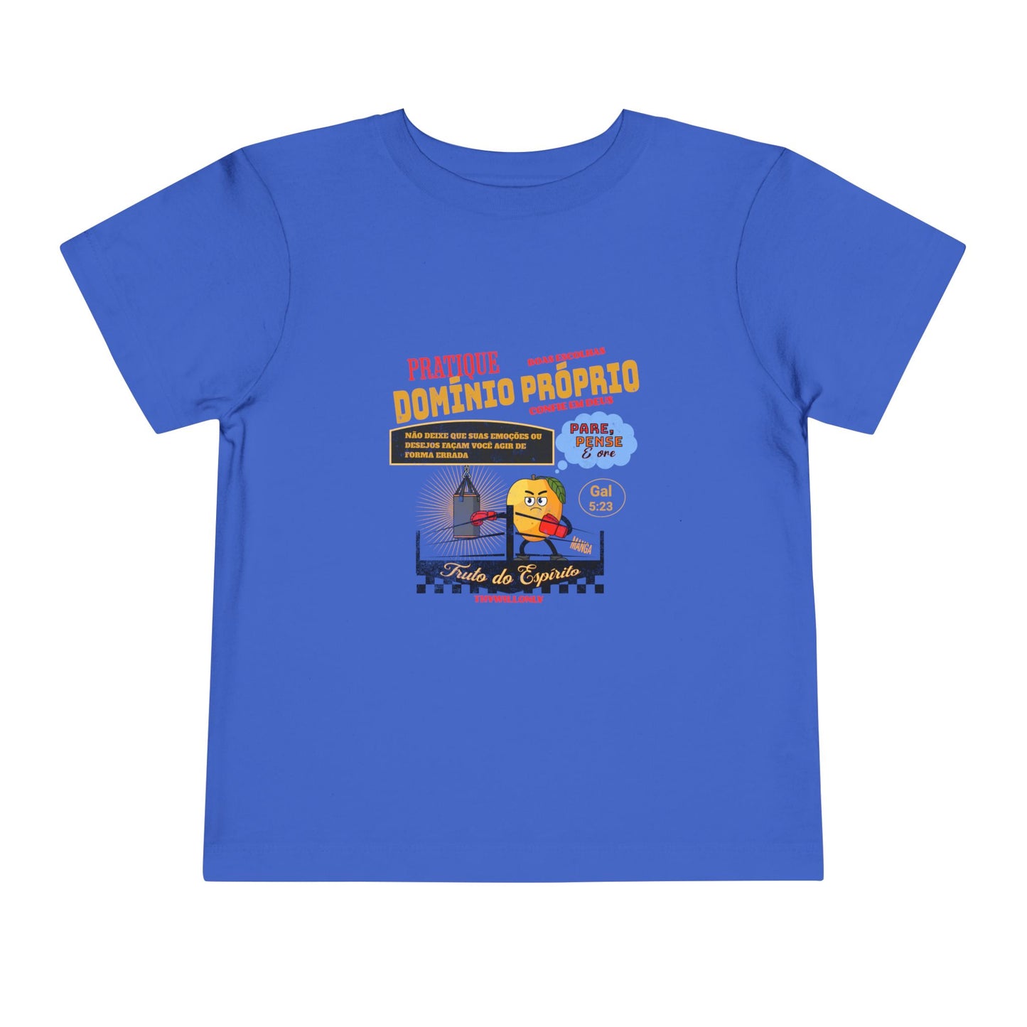 Gálatas 5:23 Camiseta Infantil: Domínio Próprio – Fruto do Espírito