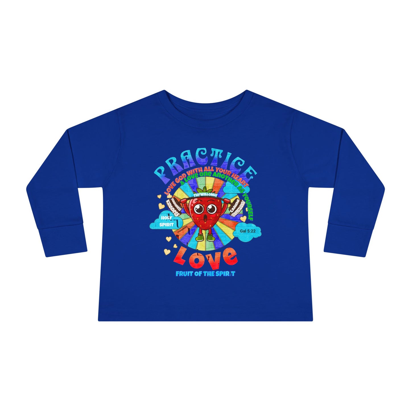Galatians 5:22 Toddler LS Tee: Love – Fruit of the Spirit