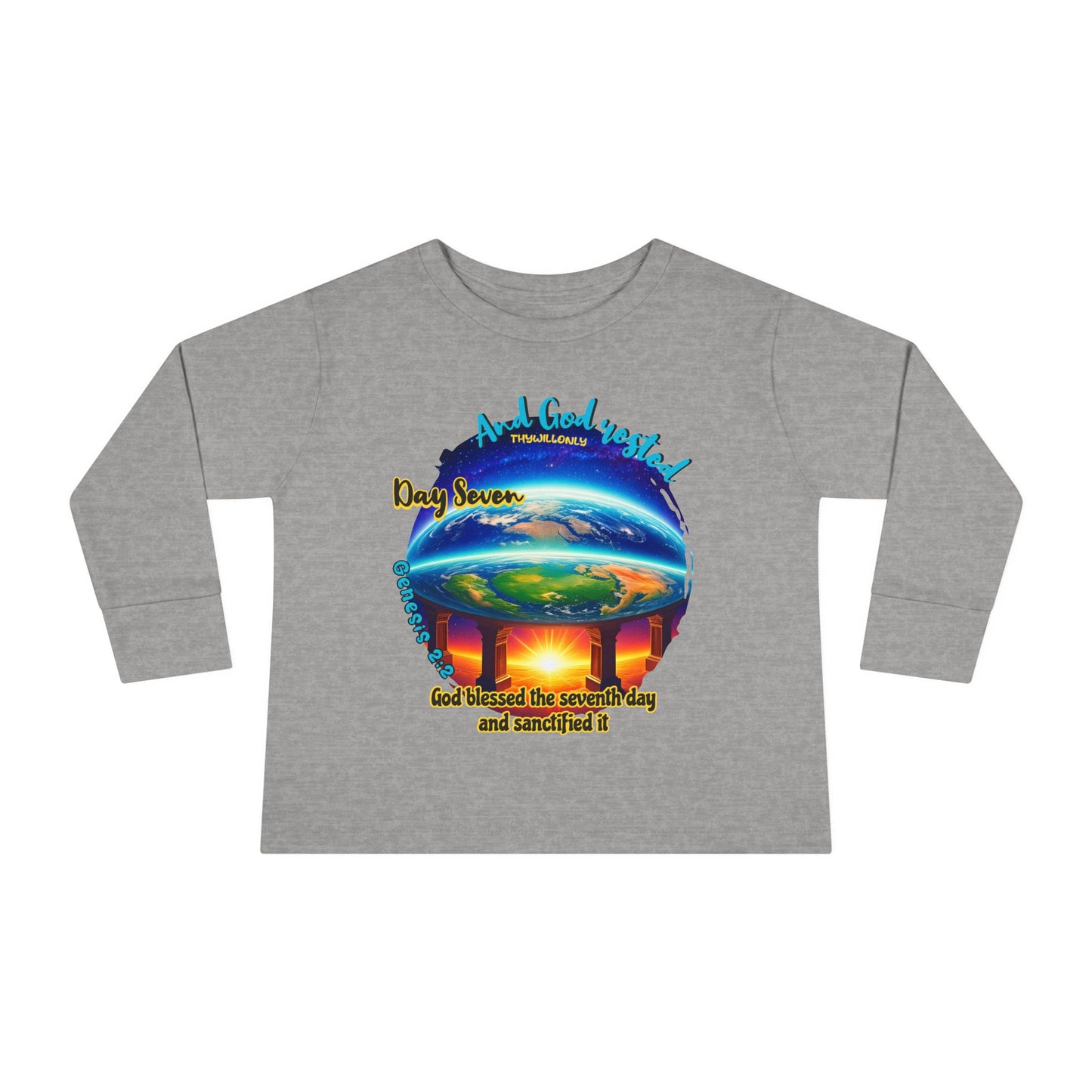 Creation Day 7 Toddler LS Tee – God Rested