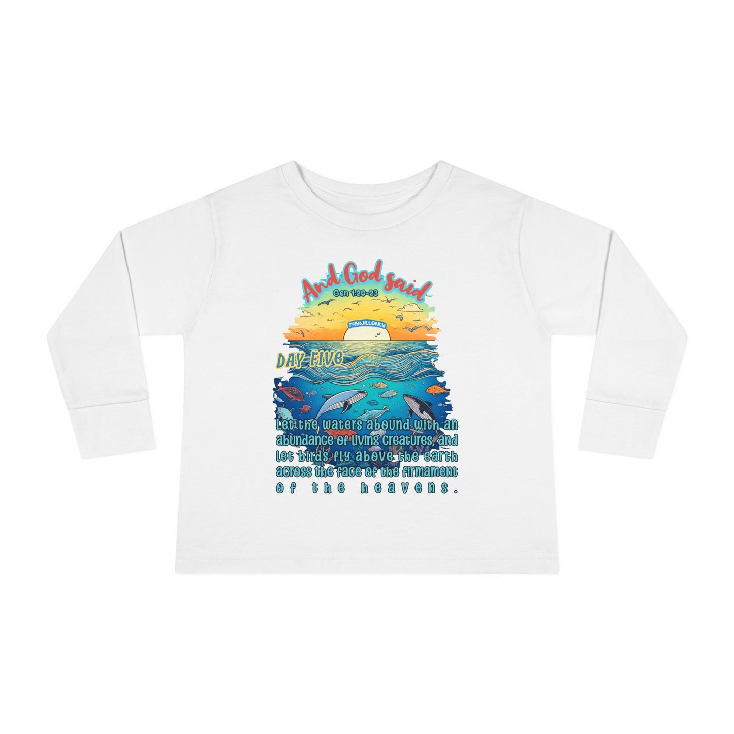 Creation Day 5 Toddler LS Tee: Soar & Splash