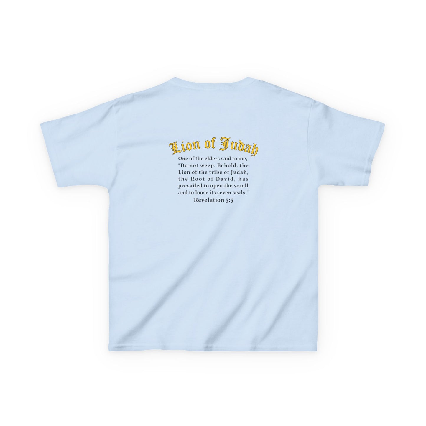 Revelation 5:5 Kids T-Shirt – The Lion of Judah