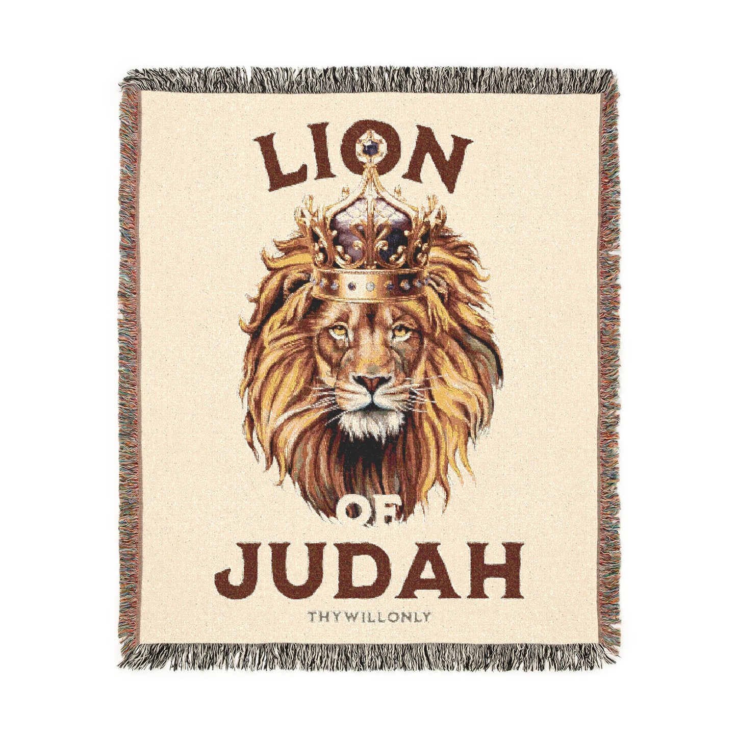 Lion of Judah Woven Blanket – Revelation 5:5