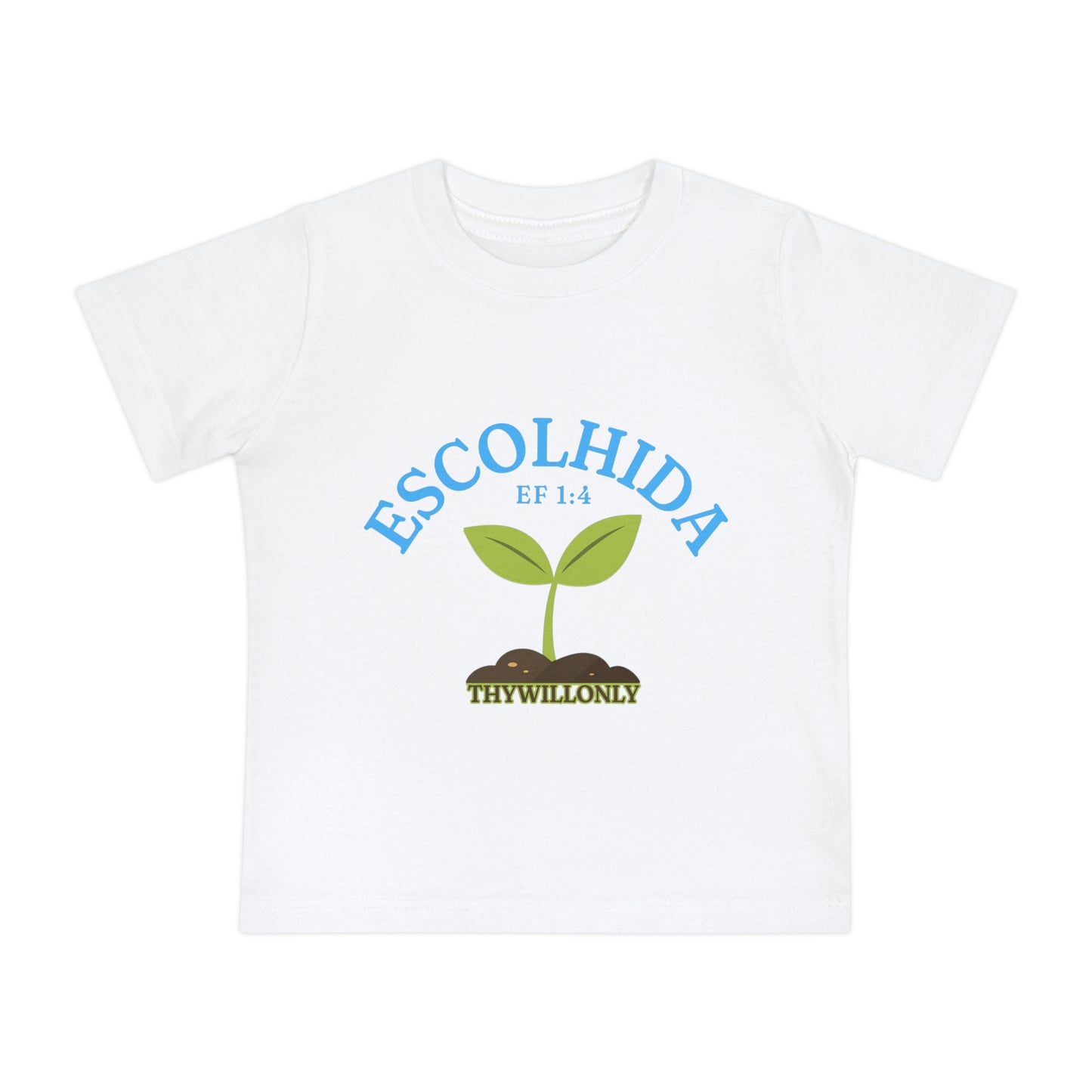 Efésios 1:4 - Camiseta de Bebê Escolhida