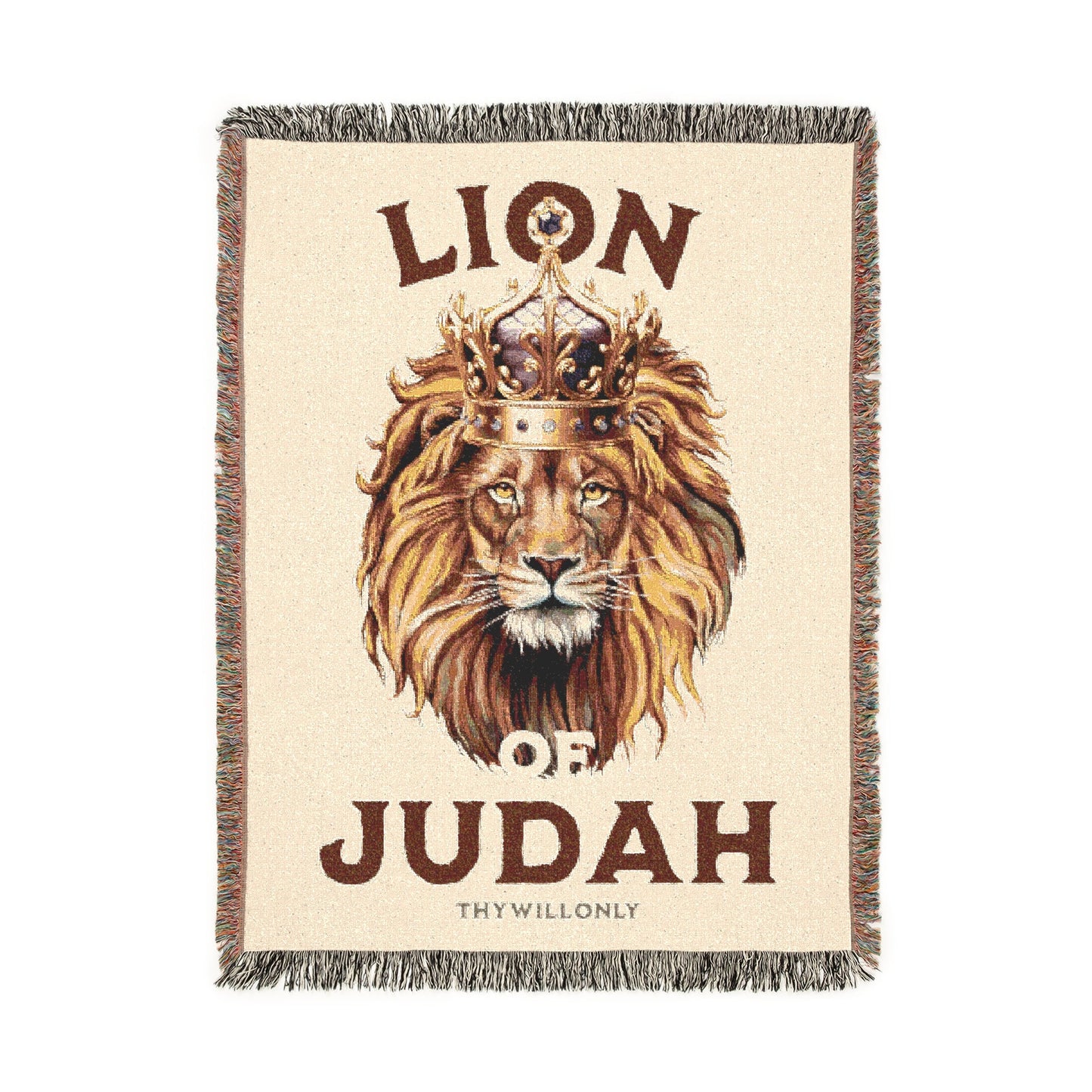 Lion of Judah Woven Blanket – Revelation 5:5