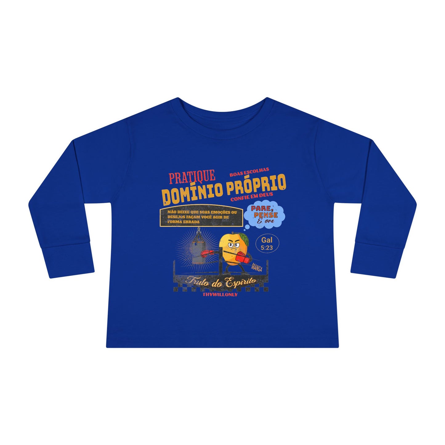 Gálatas 5:23 Camiseta Infantil: Domínio Próprio – Fruto do Espírito