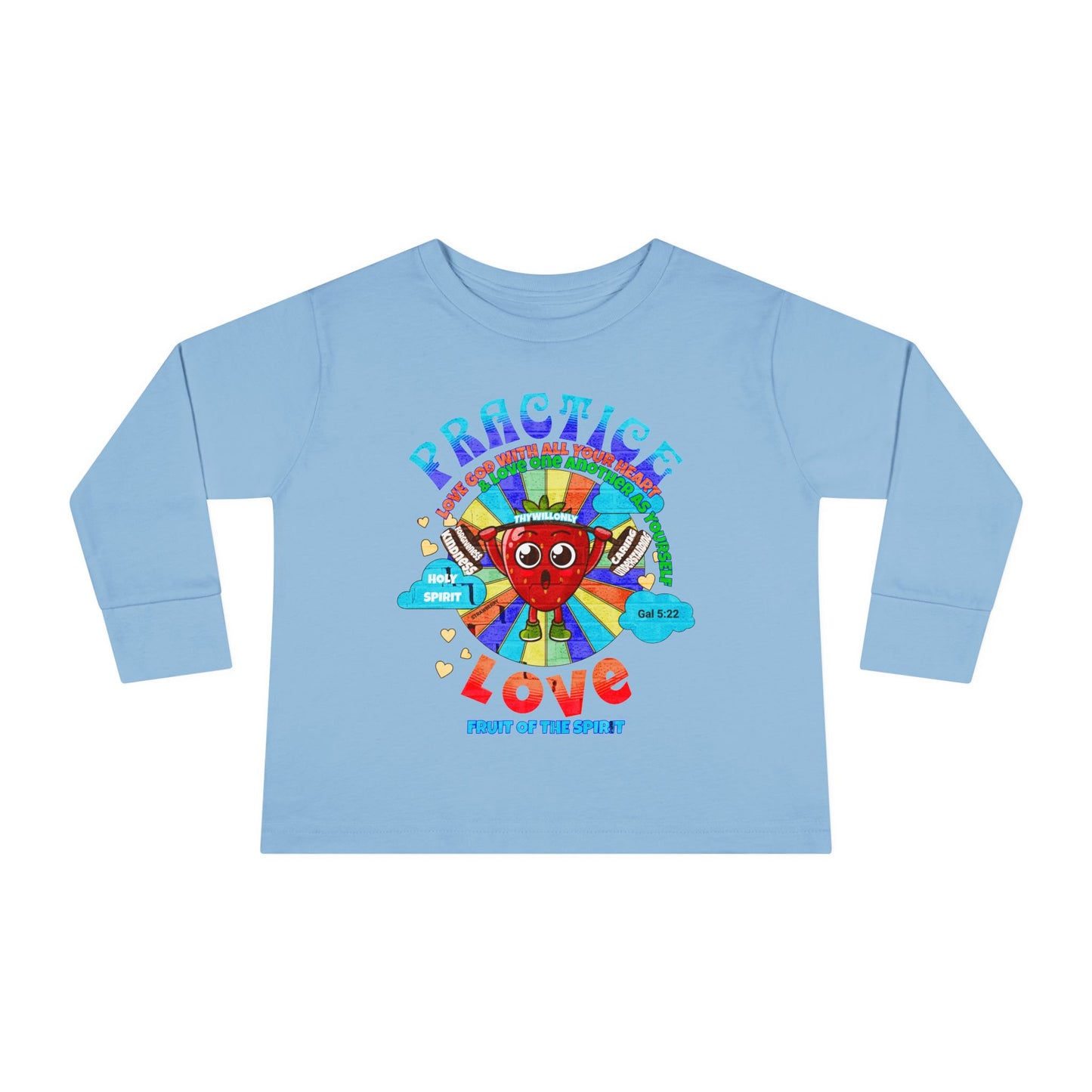 Galatians 5:22 Toddler LS Tee: Love – Fruit of the Spirit