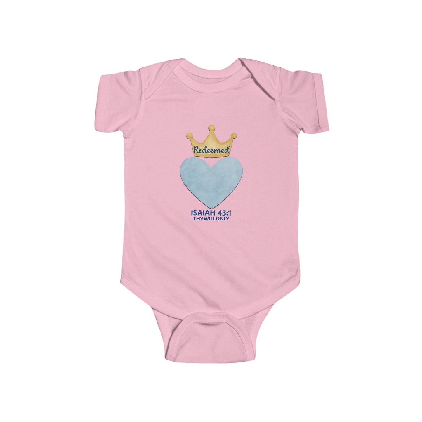 Isaiah 43:1 - Redeemed Baby Onesie