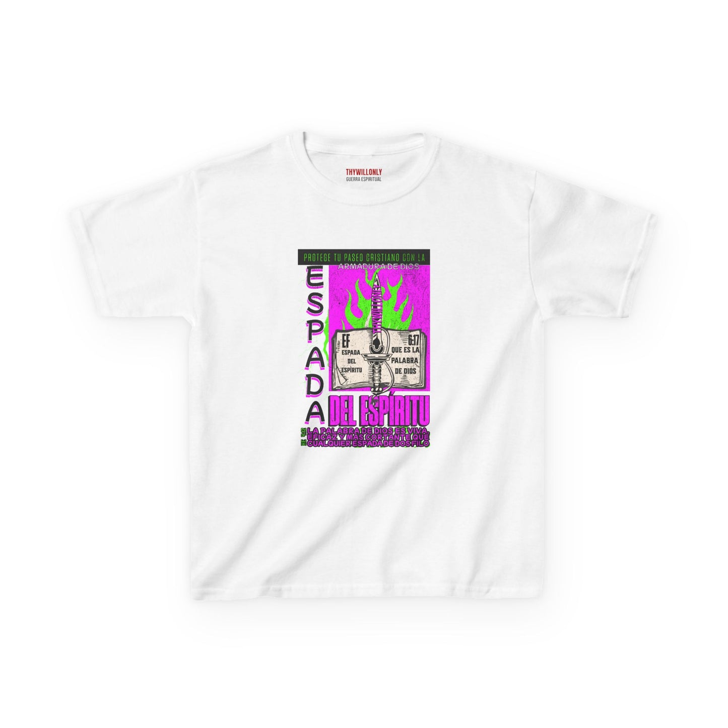 Efesios 6:17 - Camiseta Juvenil: Espada del Espíritu – Armadura de Dios