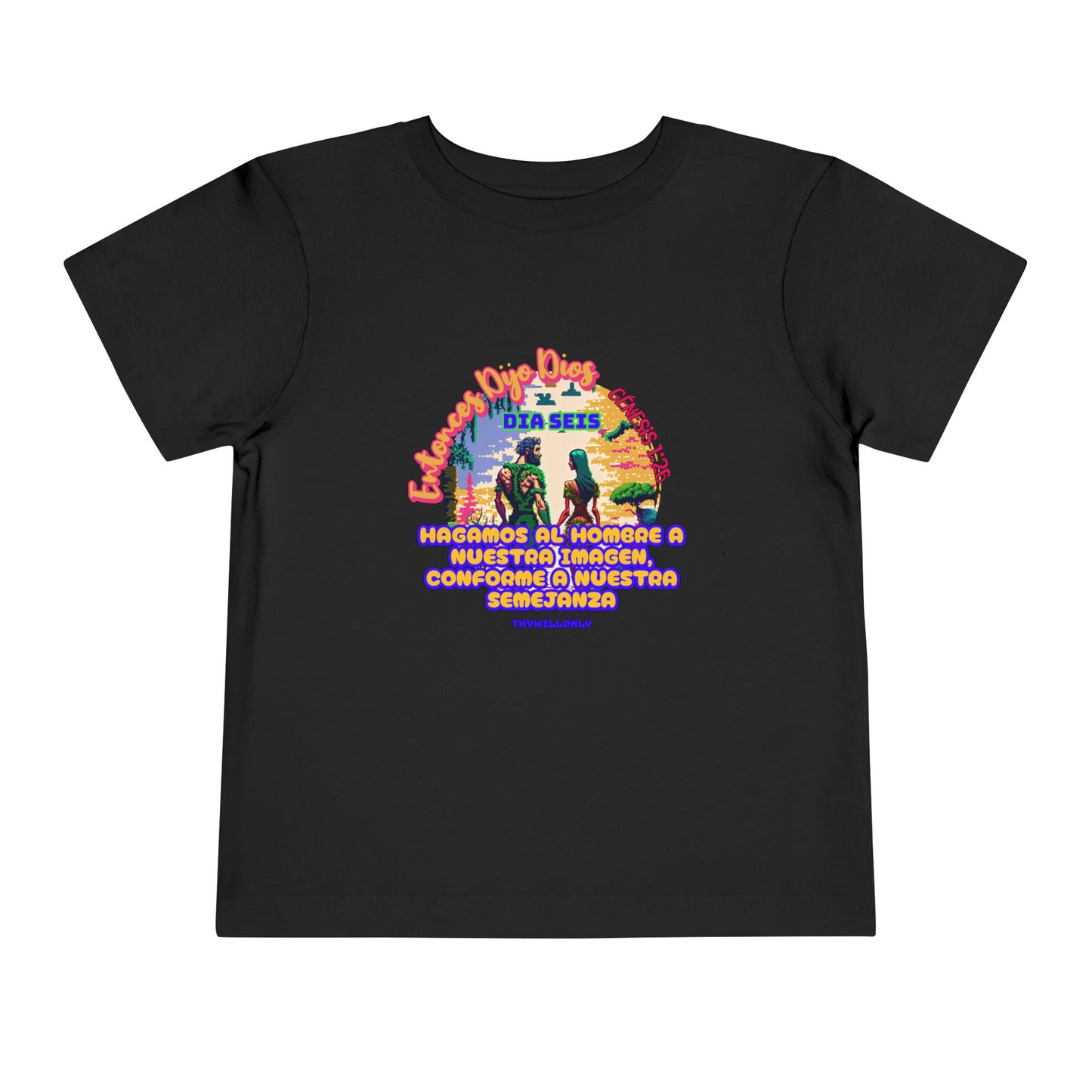 Día 6 de la Creación - Camiseta Infantil: Hecho a Su Imagen