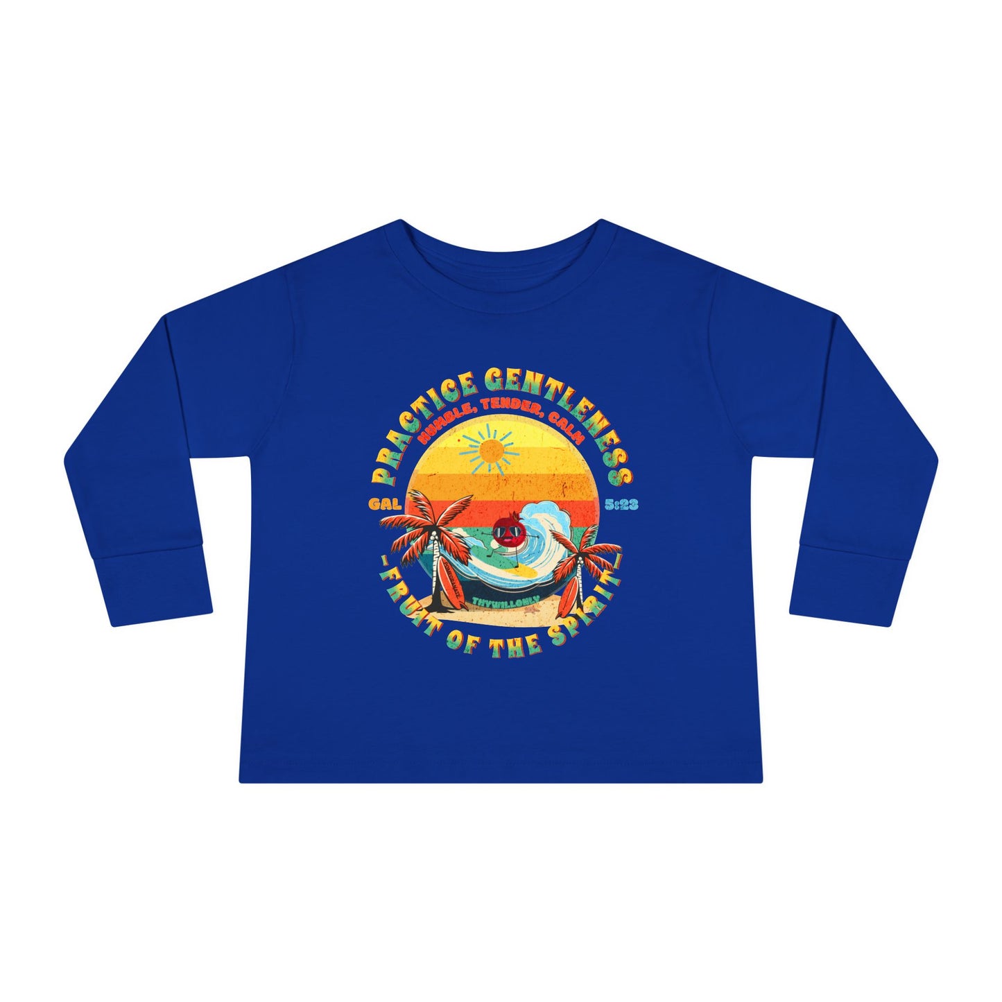 Galatians 5:23 Toddler LS Tee: Gentleness โ Fruit of the Spirit