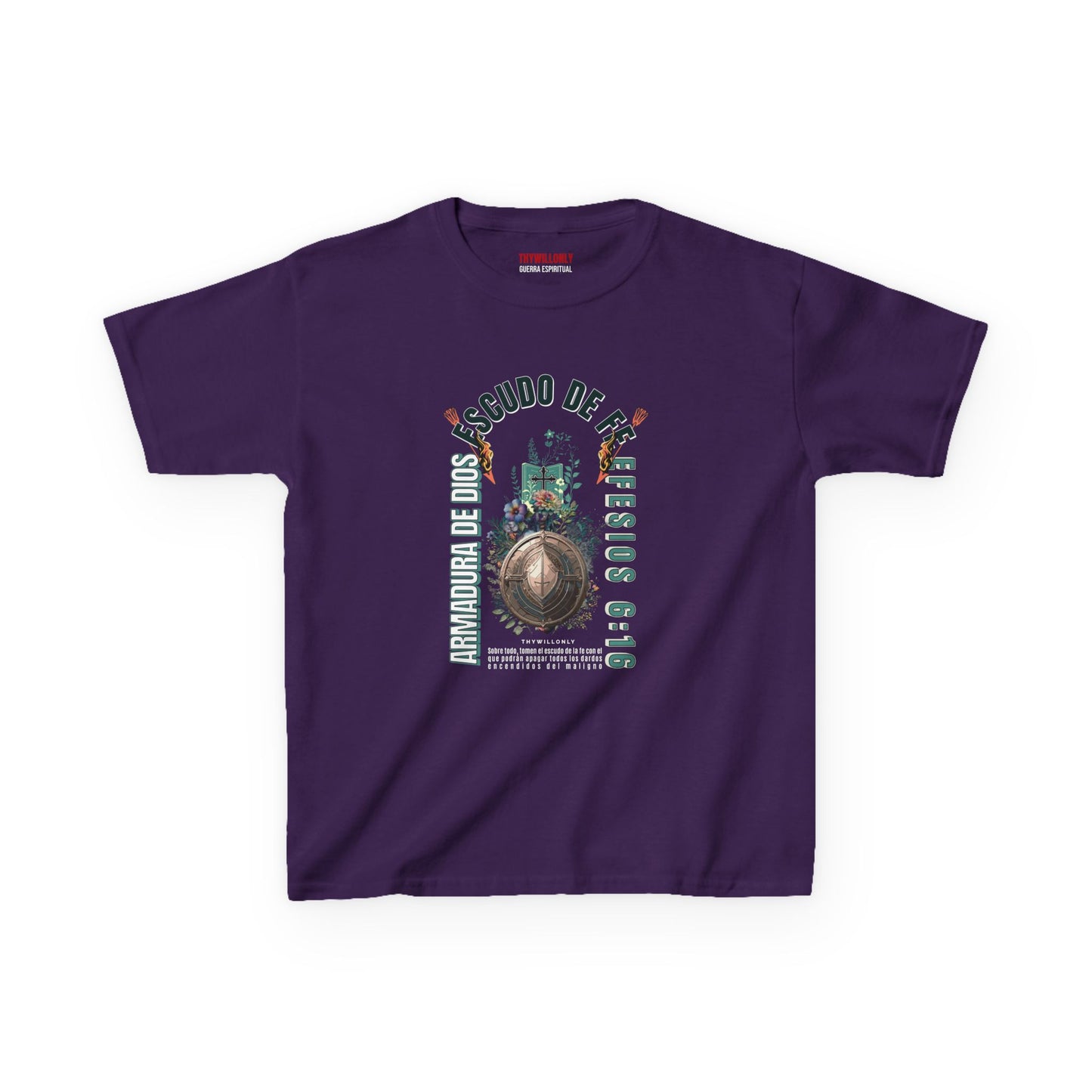 Efesios 6:16 - Camiseta Juvenil: Escudo de la Fe – Armadura de Dios