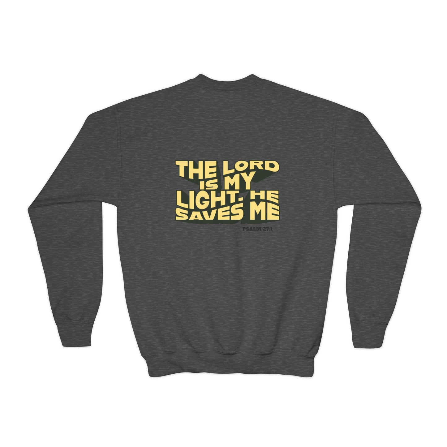 Psalm 27:1 Kids Crewneck – The Lord Is My Light