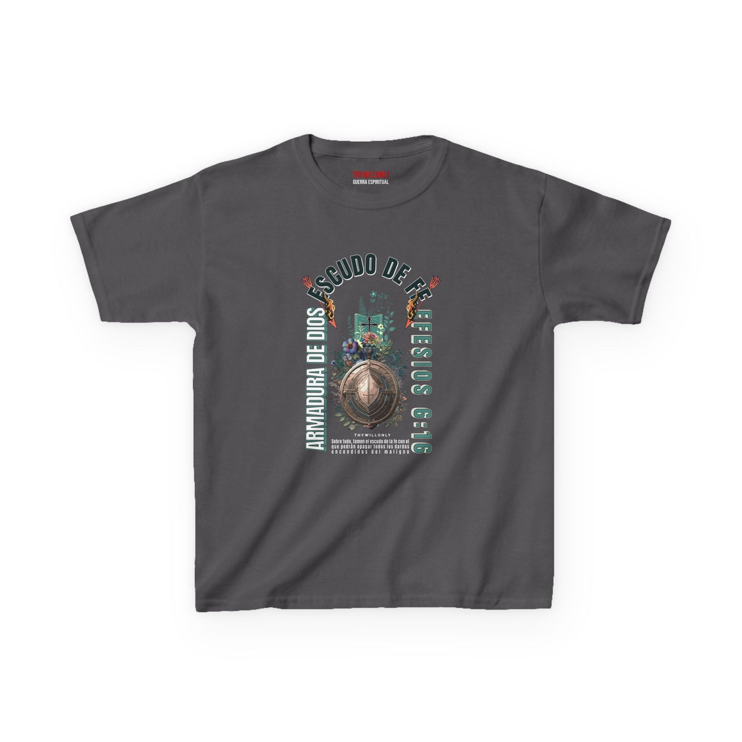 Efesios 6:16 - Camiseta Juvenil: Escudo de la Fe – Armadura de Dios
