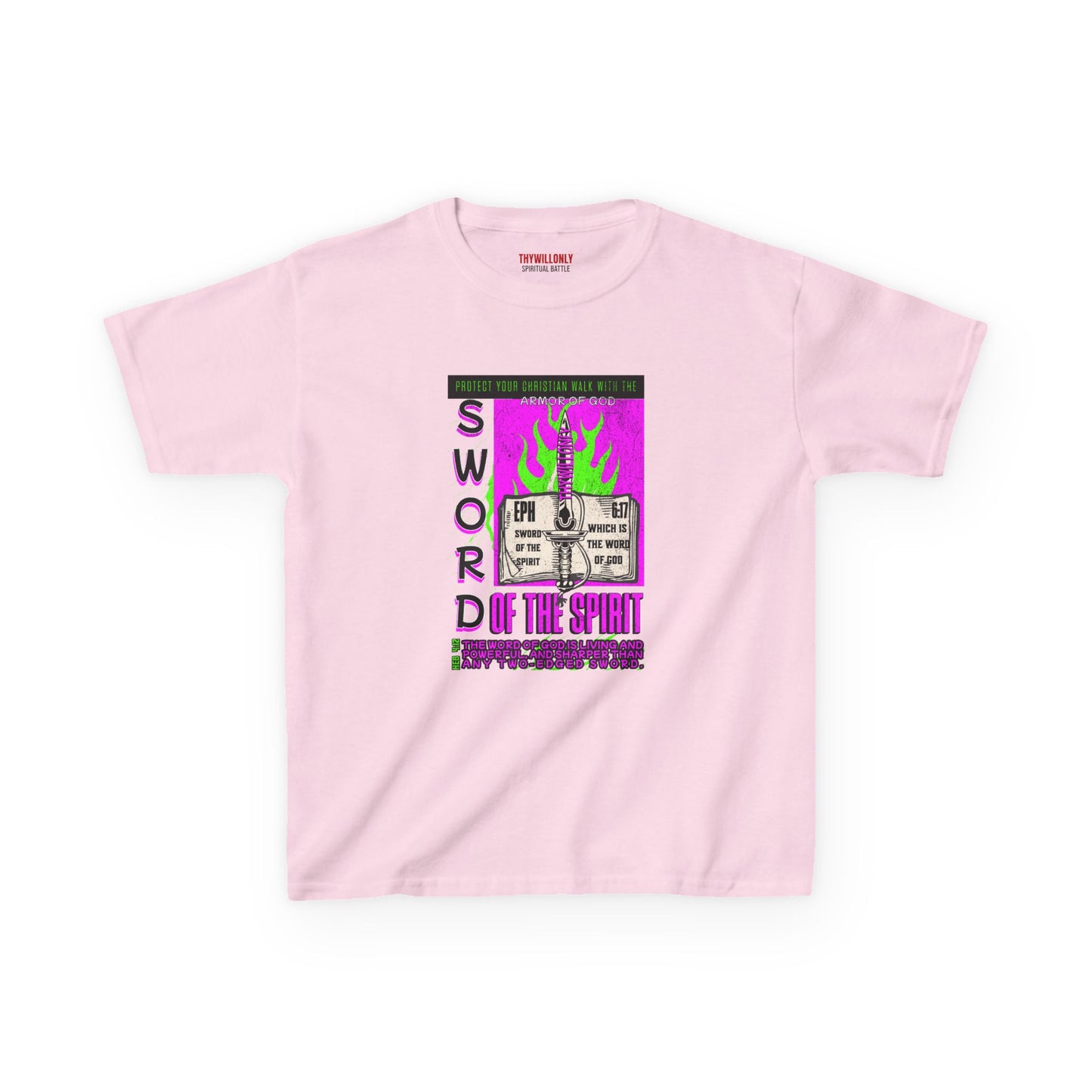 Ephesians 6:17 Youth T-Shirt: Sword of the Spirit – Armor of God