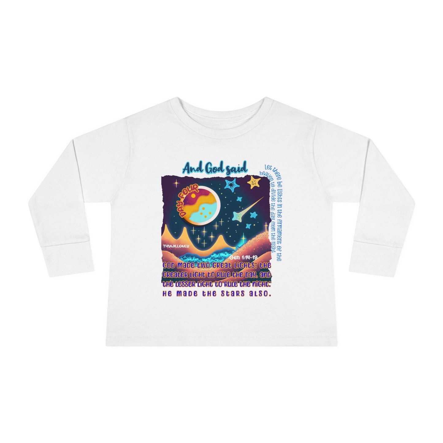 Creation Day 4 Toddler LS Tee: Lights in the Heavens