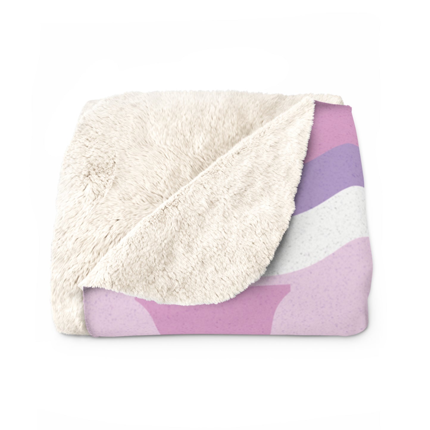 I Am a Gift from God" Sherpa Fleece Blanket - Pink, Purple & Blue