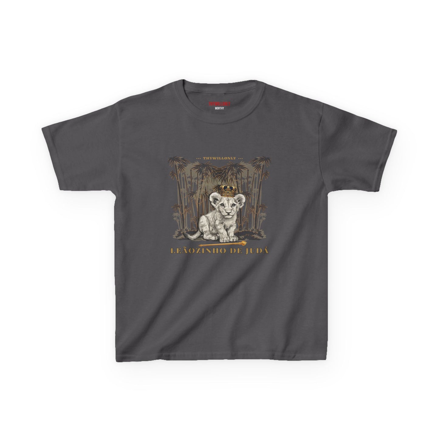 Gênesis 49:9–10 - Camiseta Juvenil: Leãozinho de Judá