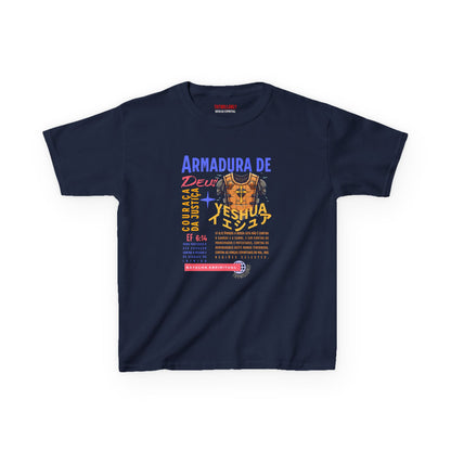 Camiseta Juvenil de Efésios 6:14: Couraça da Justiça – Armadura de Deus